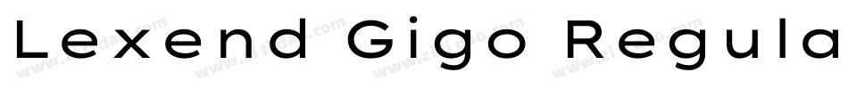 Lexend Gigo Regular字体转换